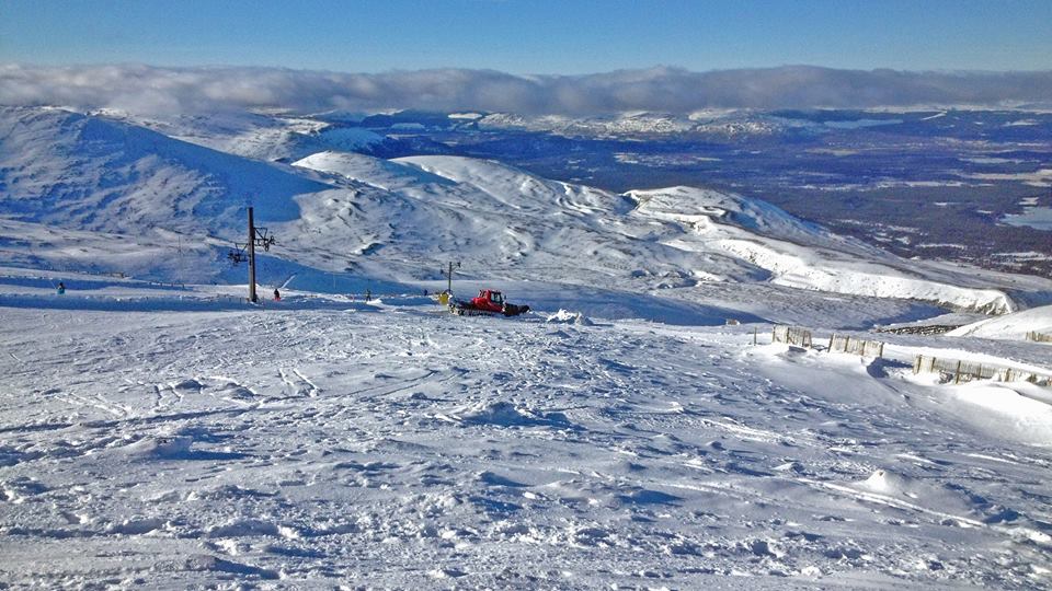 Ski slopes at Aviemore in the Cairngorms