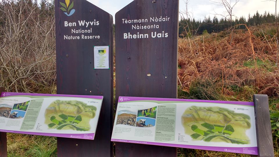 Sign Post at Ben Wyvis