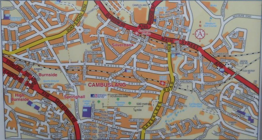 Map of Cambuslang