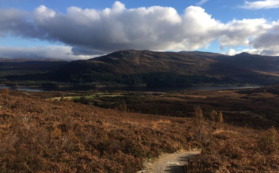 Loch Laggan on ascent of Creag Meagaidh