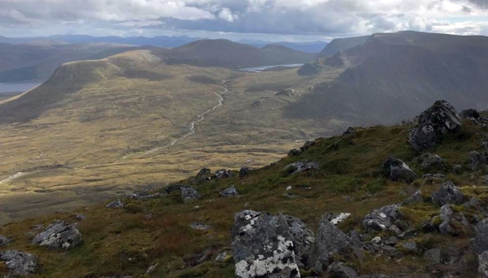 Beinn Bheoil and Ben Alder from Carn Dearg