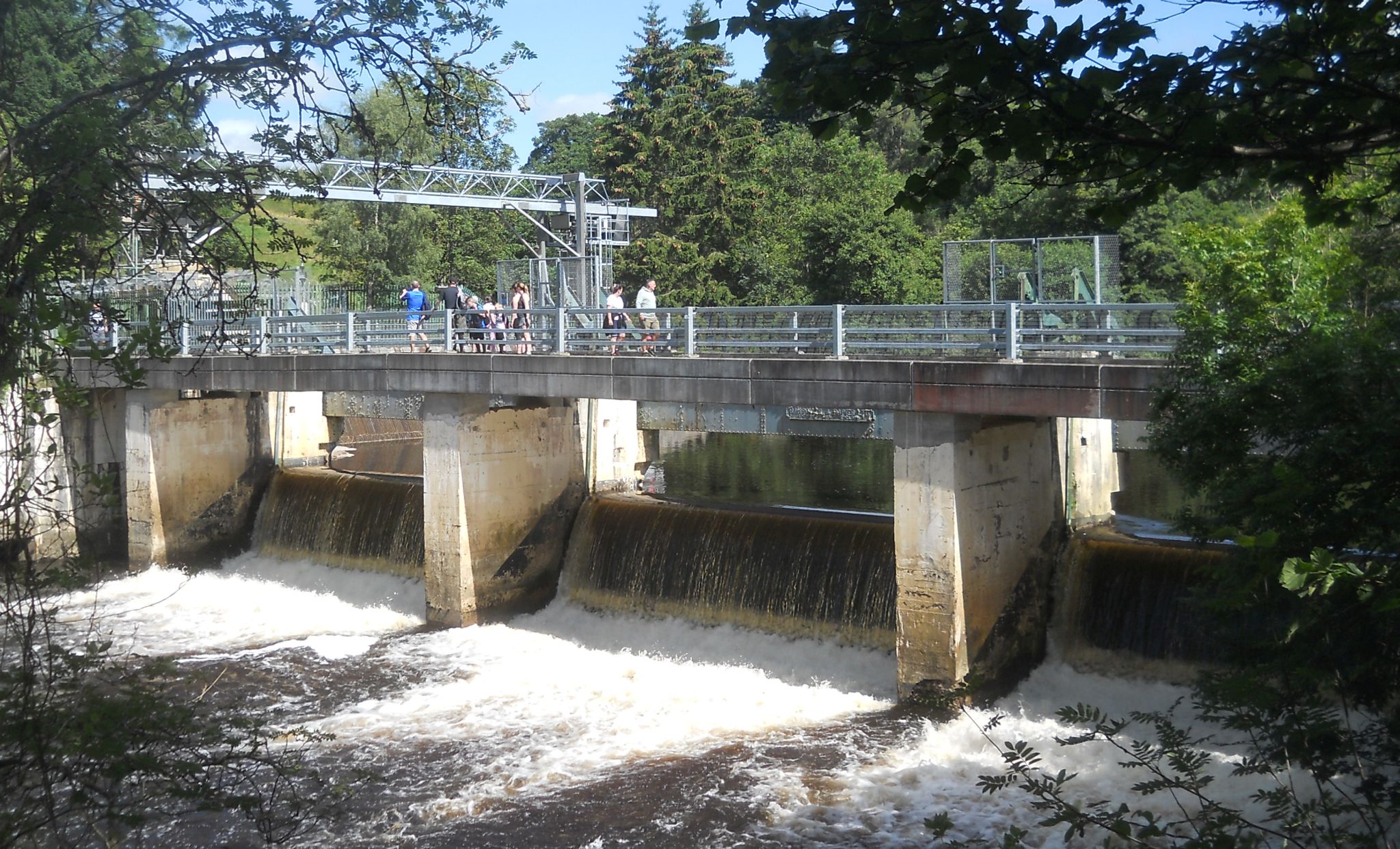 Bridge over River Clyde at Bonnington Linn