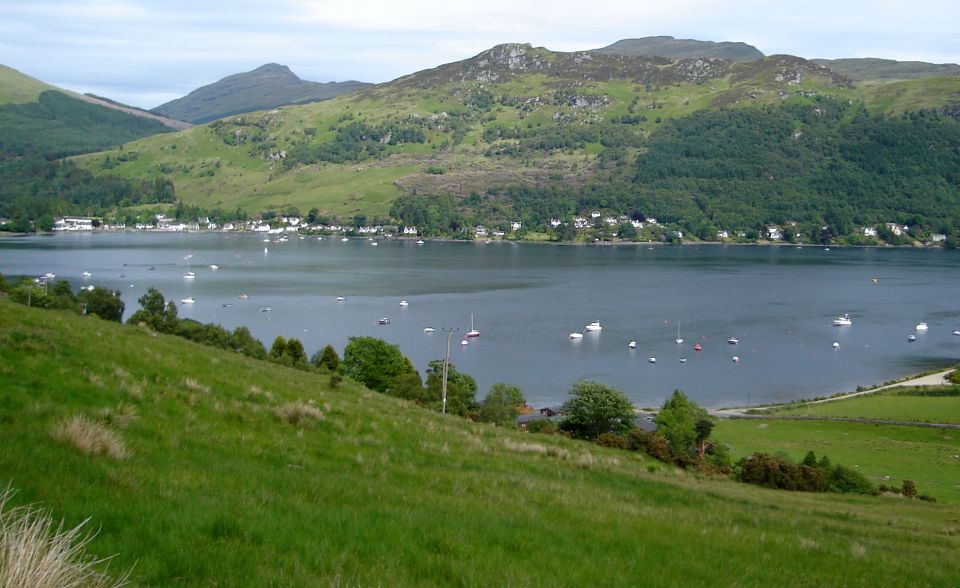 Lochgoilhead beneath Ben Donich, The Steeple and Cnoc Coinnich