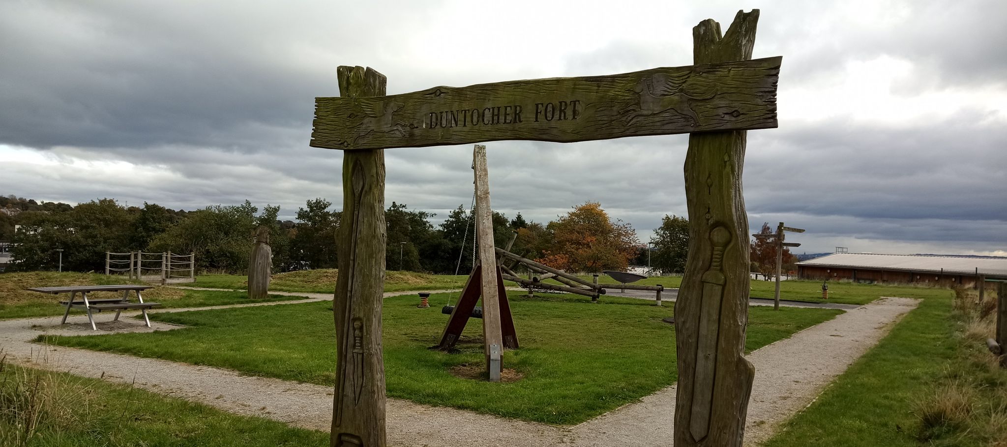 Duntocher Fort in Goldenhill Park