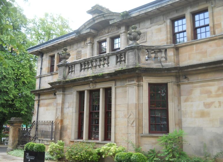 Former Kelvinside Train Station ( now The Partners Italian Bistro ) in Great Western Road in Glasgow