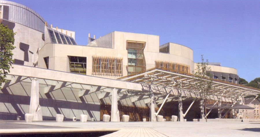 Scottish Parliament Buildings in Edinburgh