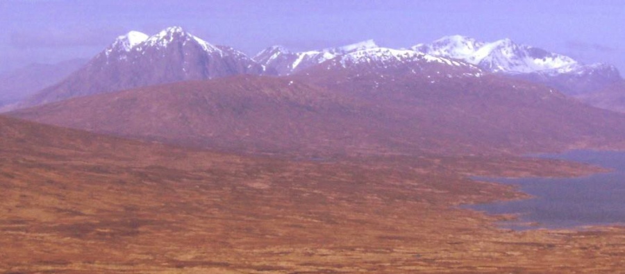 Peaks of Glencoe from Rannoch Moor