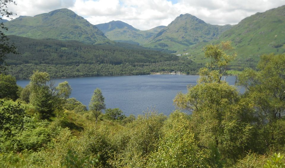 A'Chrois, Beinn Ime and Ben Vane across Loch Lomond from above Inversnaid