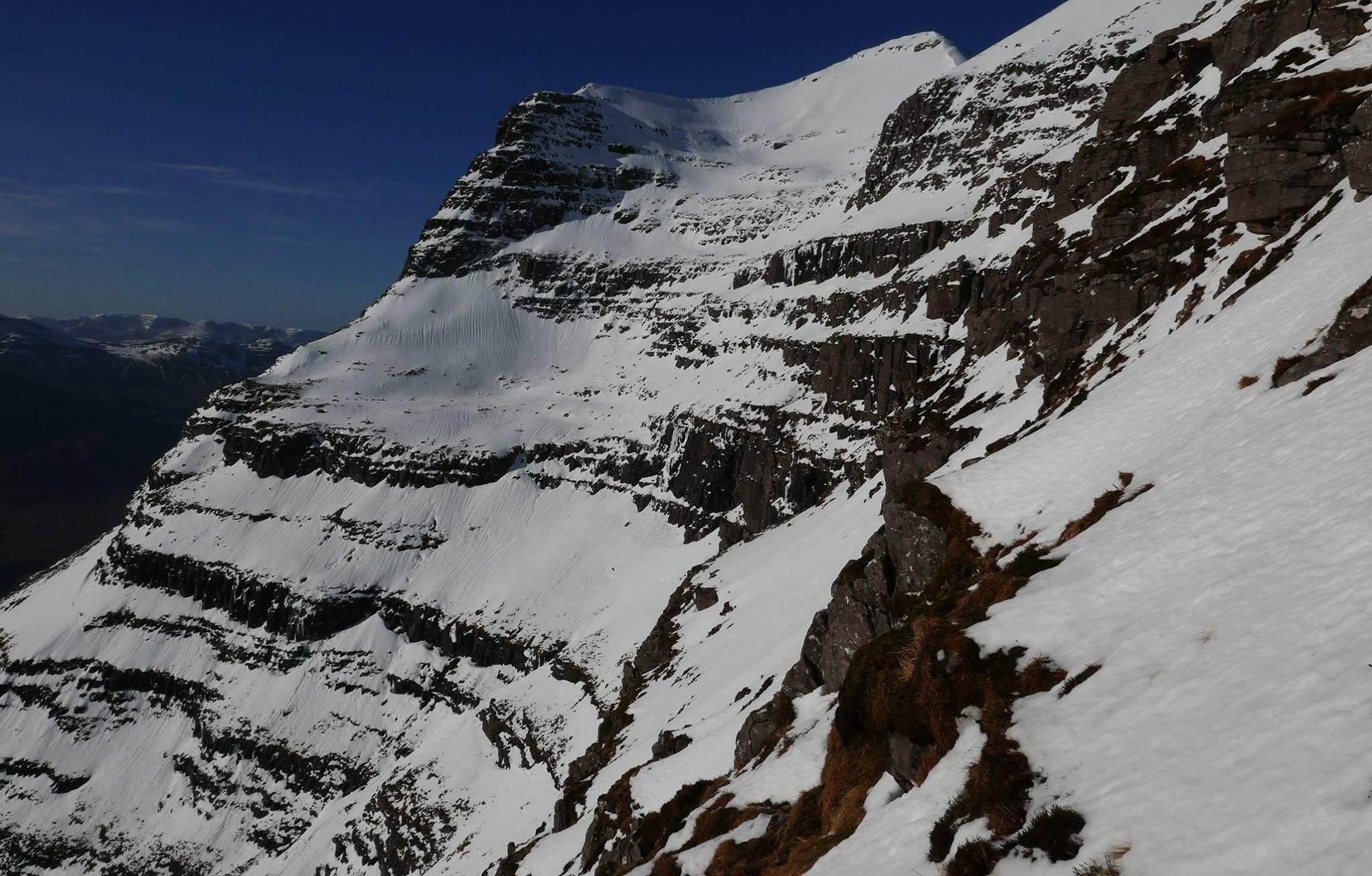 Winter ascent of Liathach in the Torridon Region of the NW Highlands of Scotland