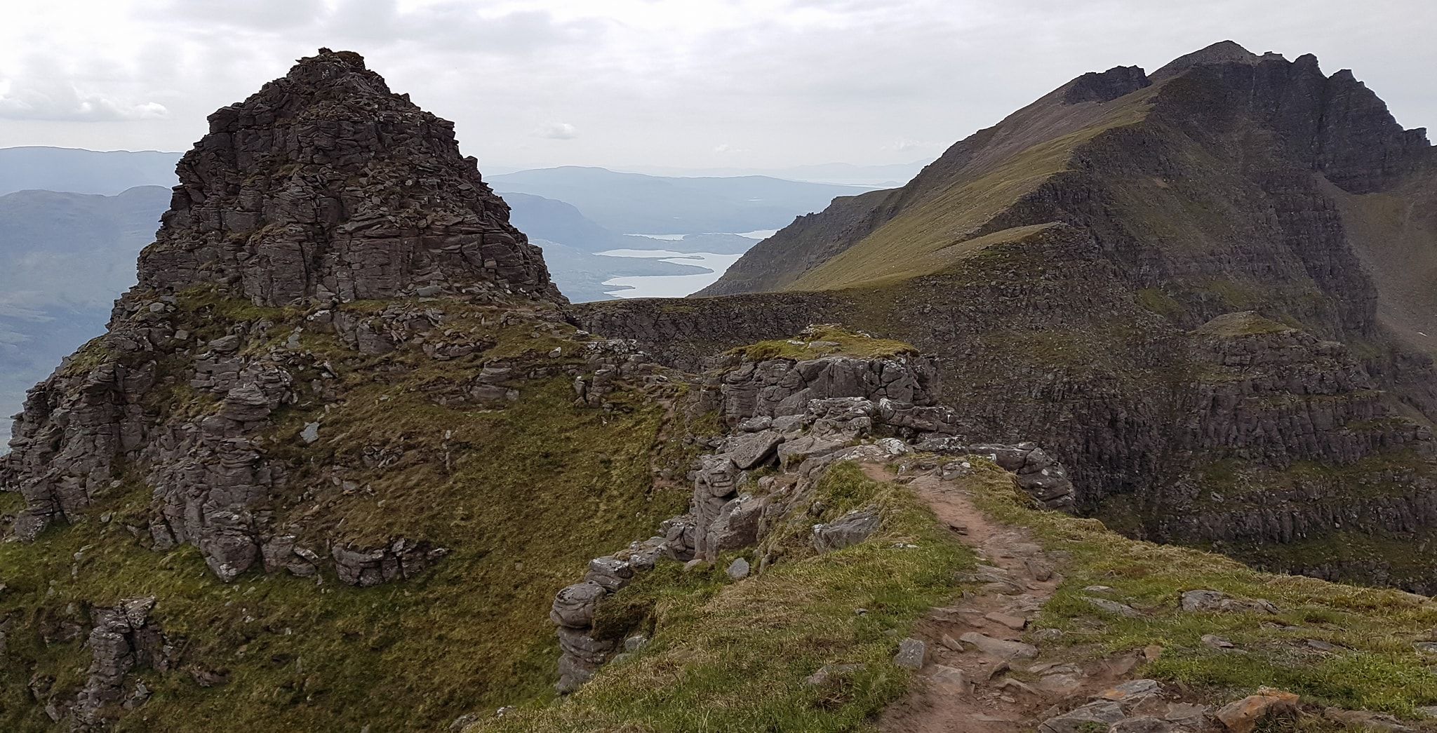 Summit ridge of Liathach in the Torridon Region of the NW Highlands of Scotland