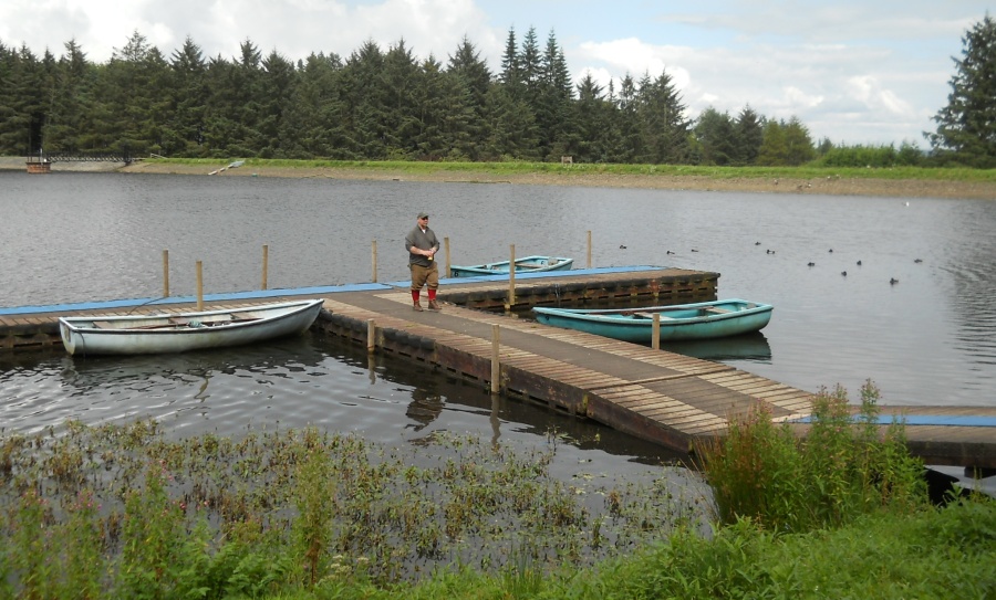 Jetty on Beecraigs Loch