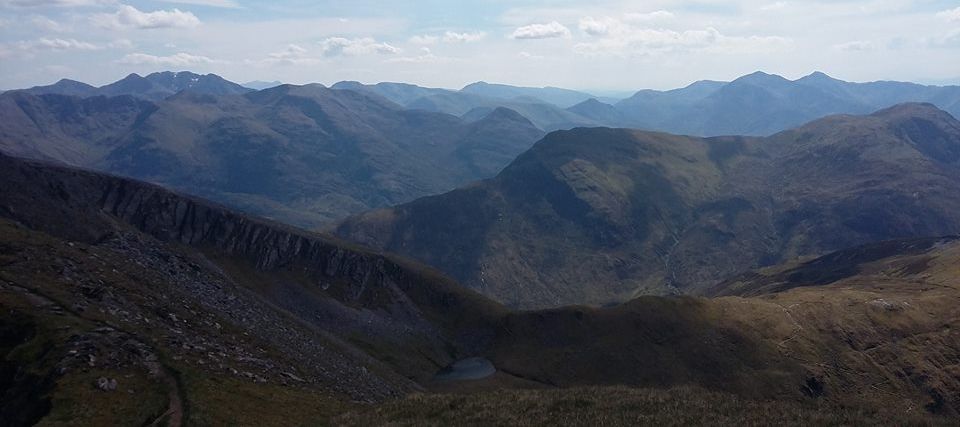 Ring of Steall in the Mamores above Glen Nevis