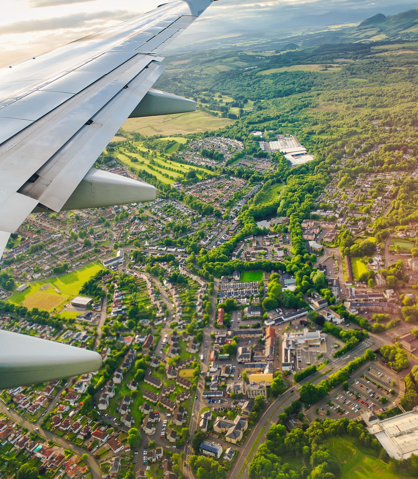 Aerial view of Milngavie