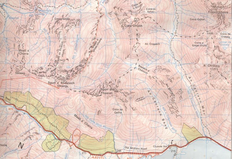 Map of Ciste Dhubh