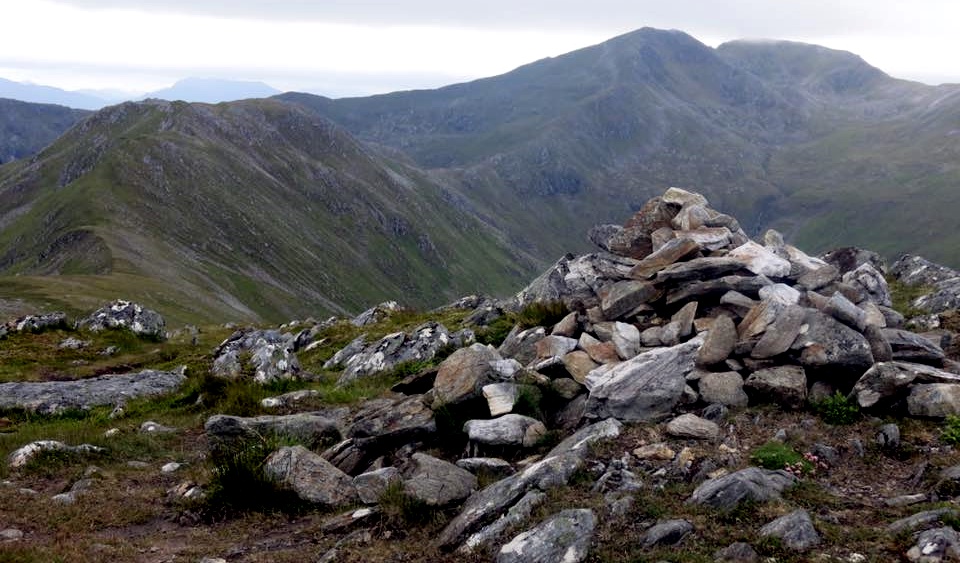 Sgurr nan Ceathreamhnan from Mullach an Dheiragain