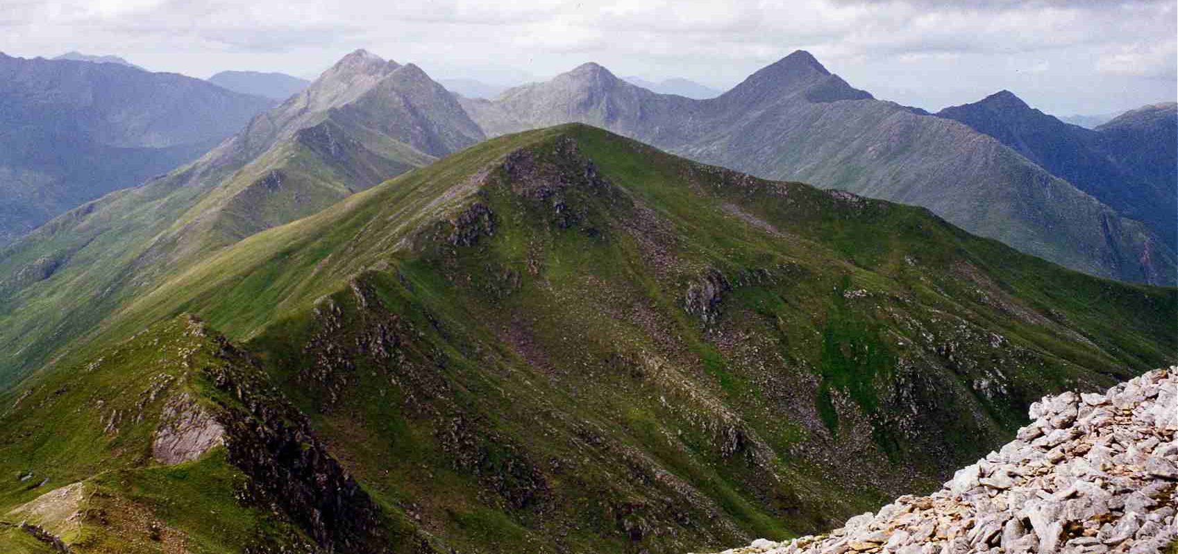 Loch Cluanie from Sgurr an Fhuaraiin the Five Sisters of Kintail