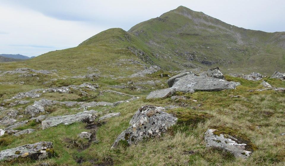 A'Chralaig to Mullach Fraoch-choire ridge