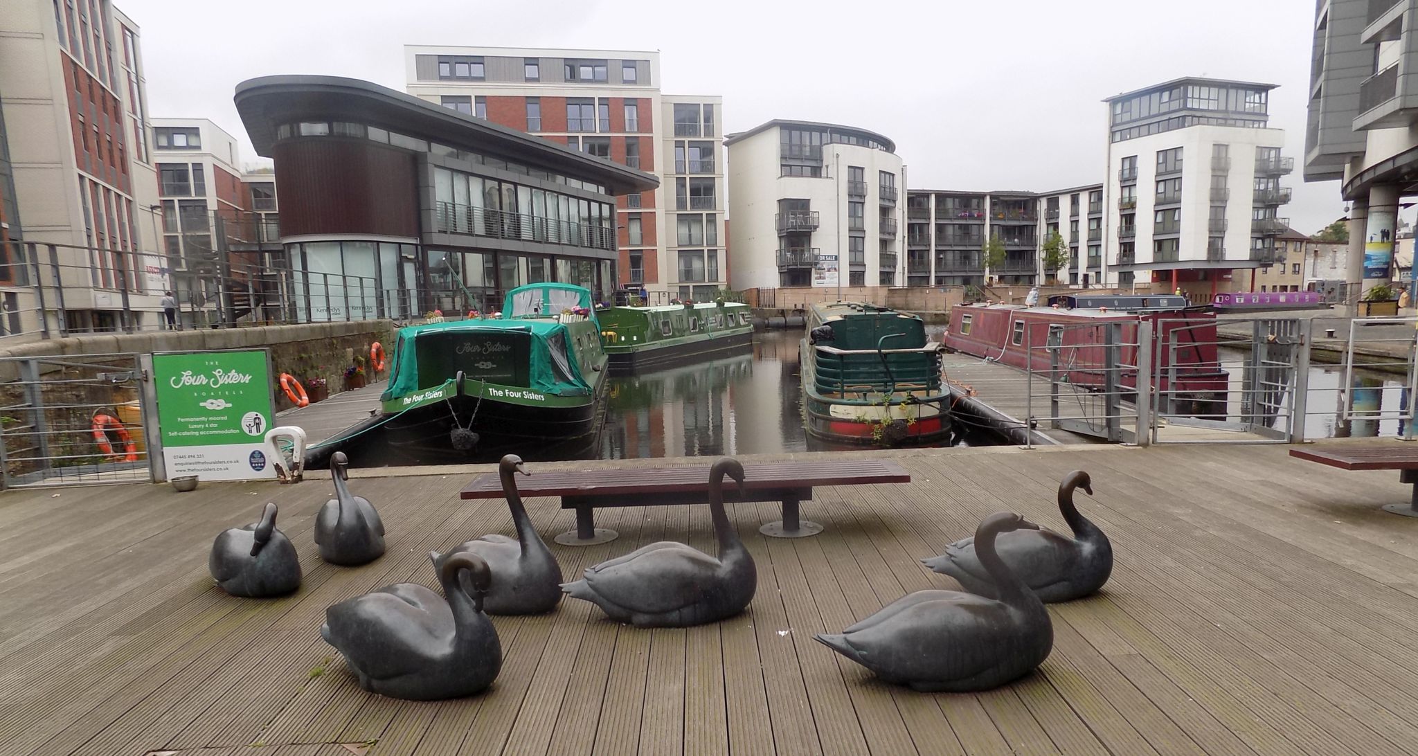 Lochrin Basin - the terminus of the Union Canal in Edinburgh