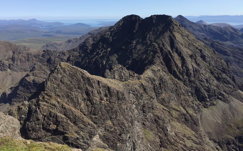 Sgurr Thormaid and Sgurr a' Ghreadaidh from Sgurr nan Banandich on the Skye Ridge