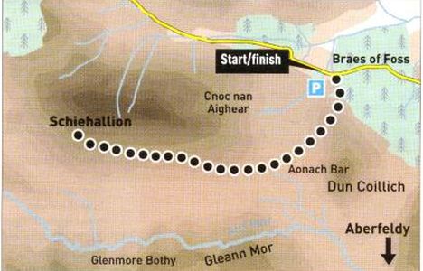 Route Map for Schiehallion