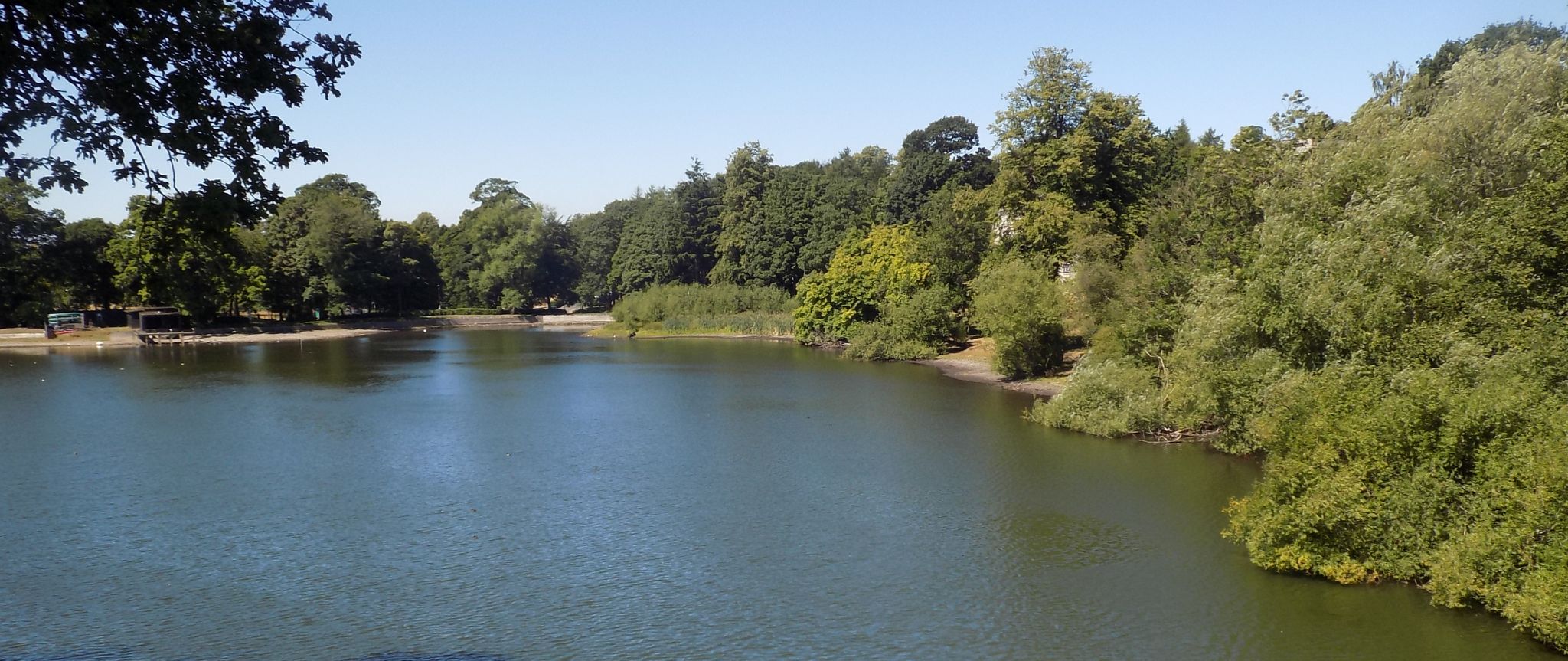 Lake in campus of Stirling University