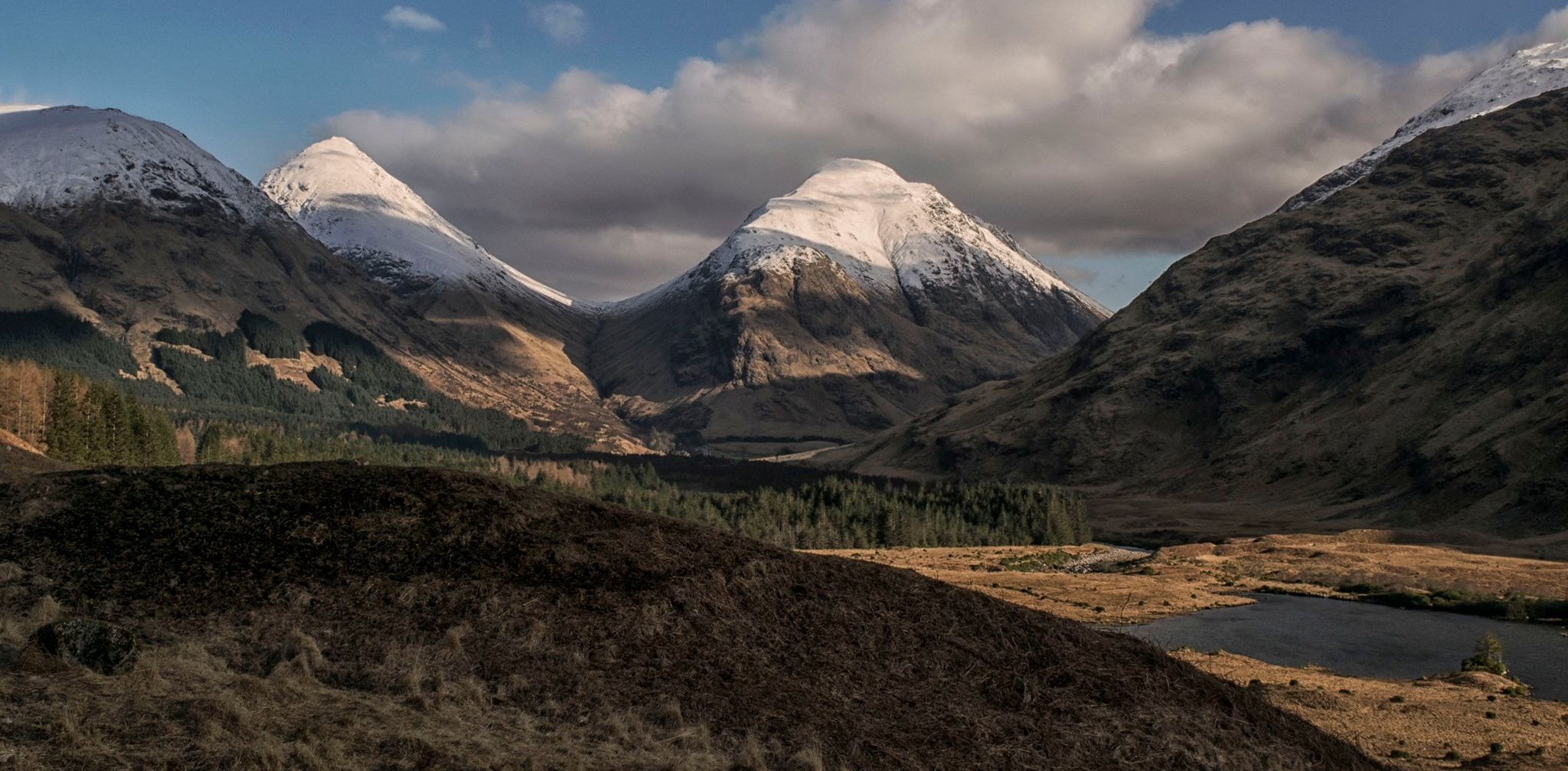 Glen Etive - Buachaille Etive Beag and Buachaille Etive Mor