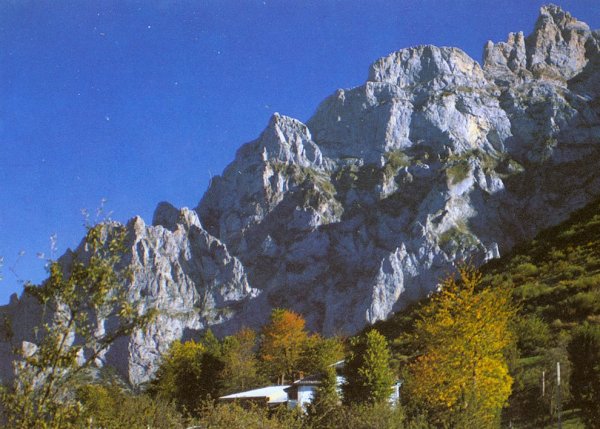 Pisada de Valdeon in the Picos de Europa mountains in North West Spain