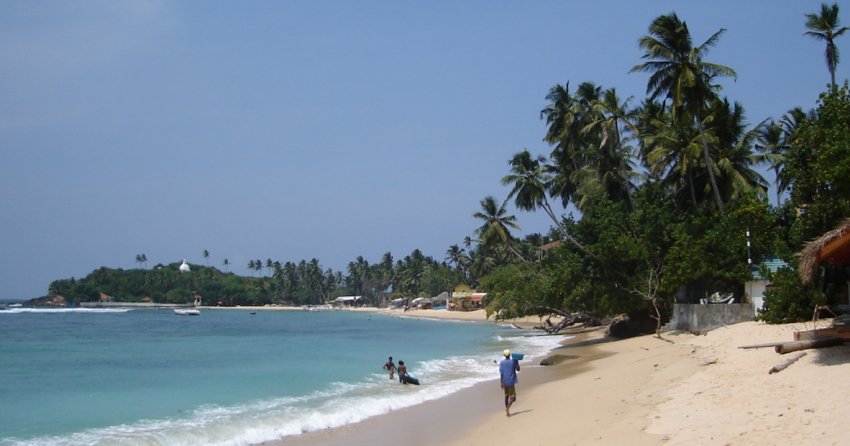 Beach and Bay at Unawatuna