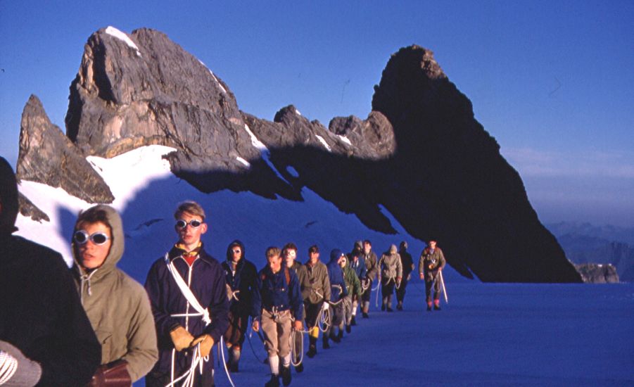 24th Glasgow ( Bearsden ) on ascent of Morgenhorn in the Bernese Oberlands of the Swiss Alps