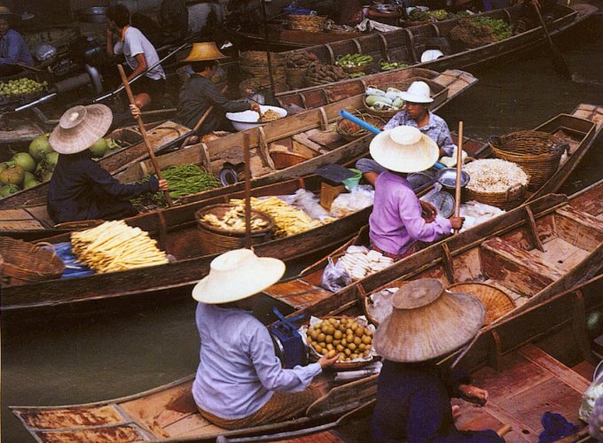 Floating Market in Bangkok