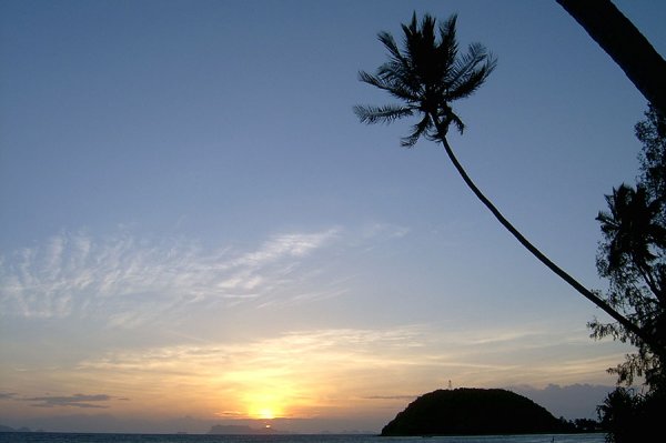 Sunset on Koh Samui in Southern Thailand