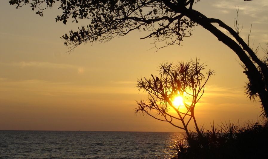 Sunset on Ko Lanta off Krabi in Southern Thailand