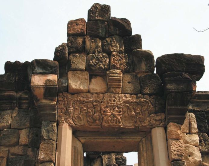 Entrance Archway to Khmer temple in Thailand