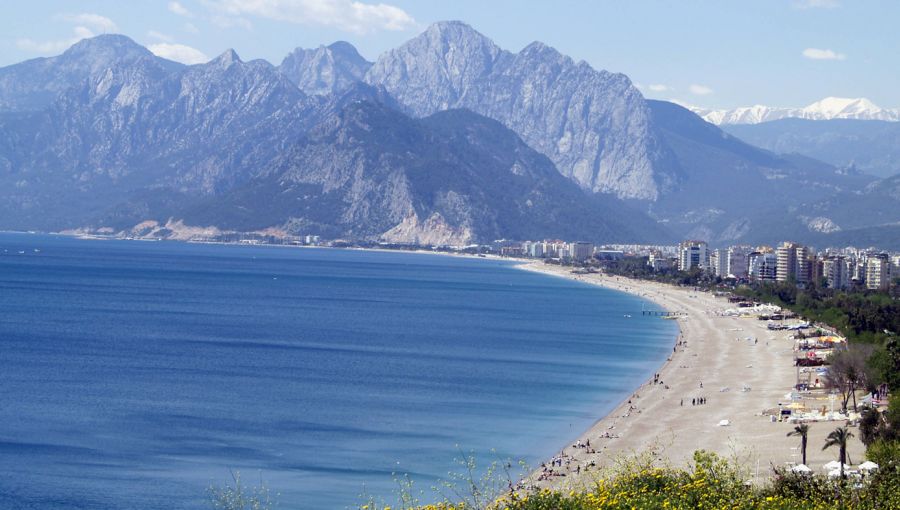 Taurus Mountains from Antalya in Turkey