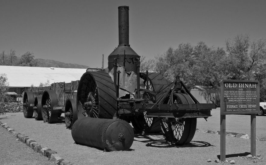 Old Dinah steam tractor engine at Furnace Creek Ranch in Death Valley