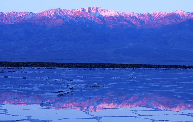 Telescope Peak from Badwater in Death Valley