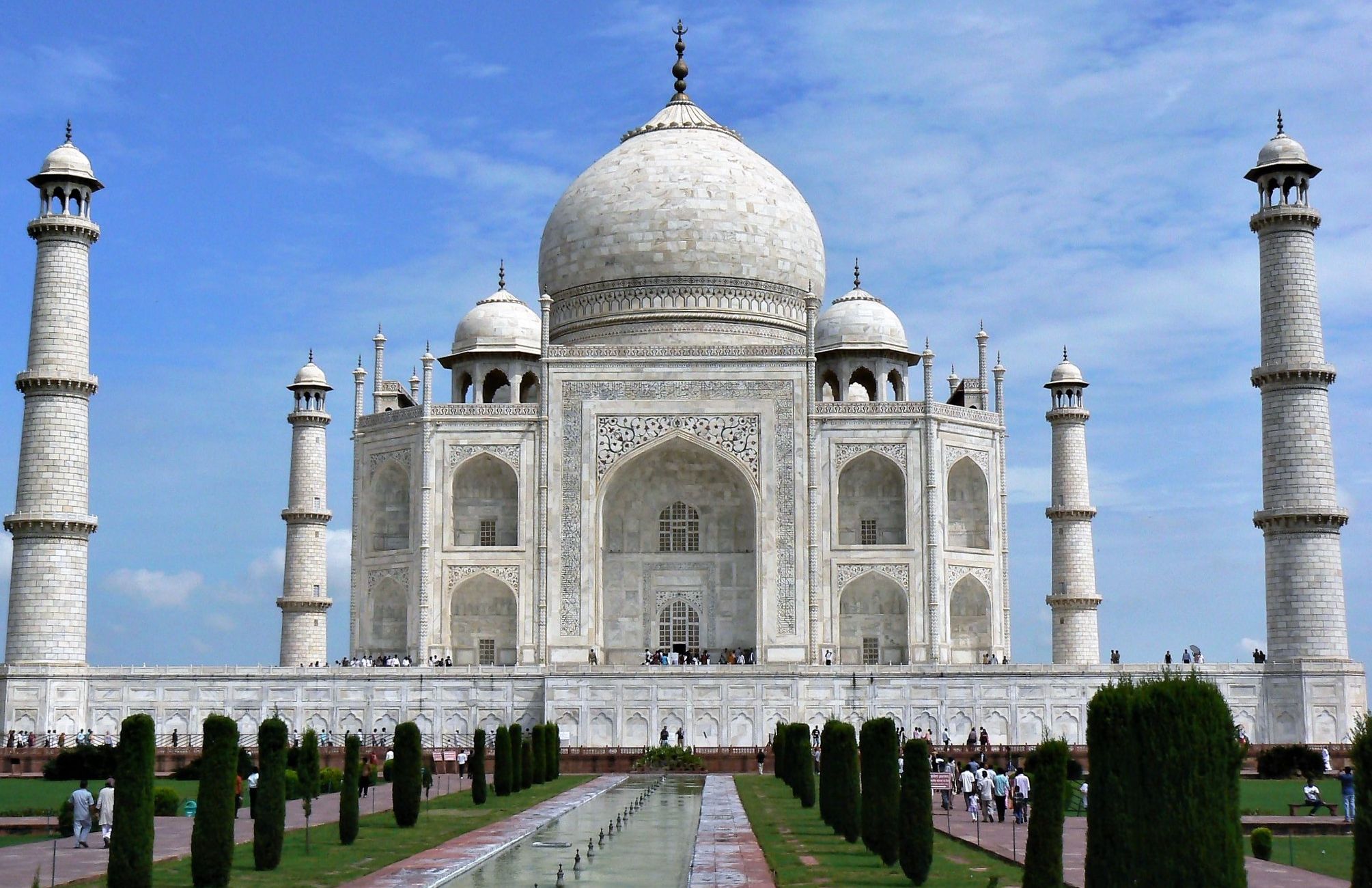 Taj Mahal in Agra, India - the finest example of Mughal architecture