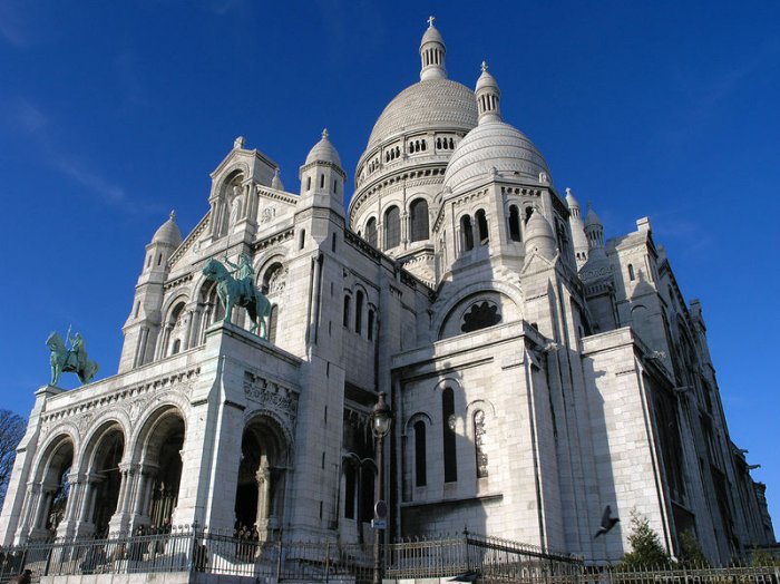 The Sacr-Coeur Basilica, Basilique du Sacr-Coeur, in Paris