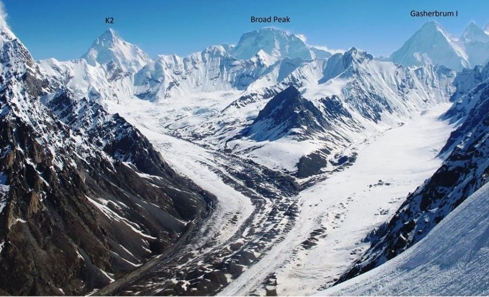 Gasherbrum I from Concordia in the Karakorum Mountains of Pakistan - the world's twelfth highest mountain