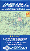 Dolomites di Sesto - Map